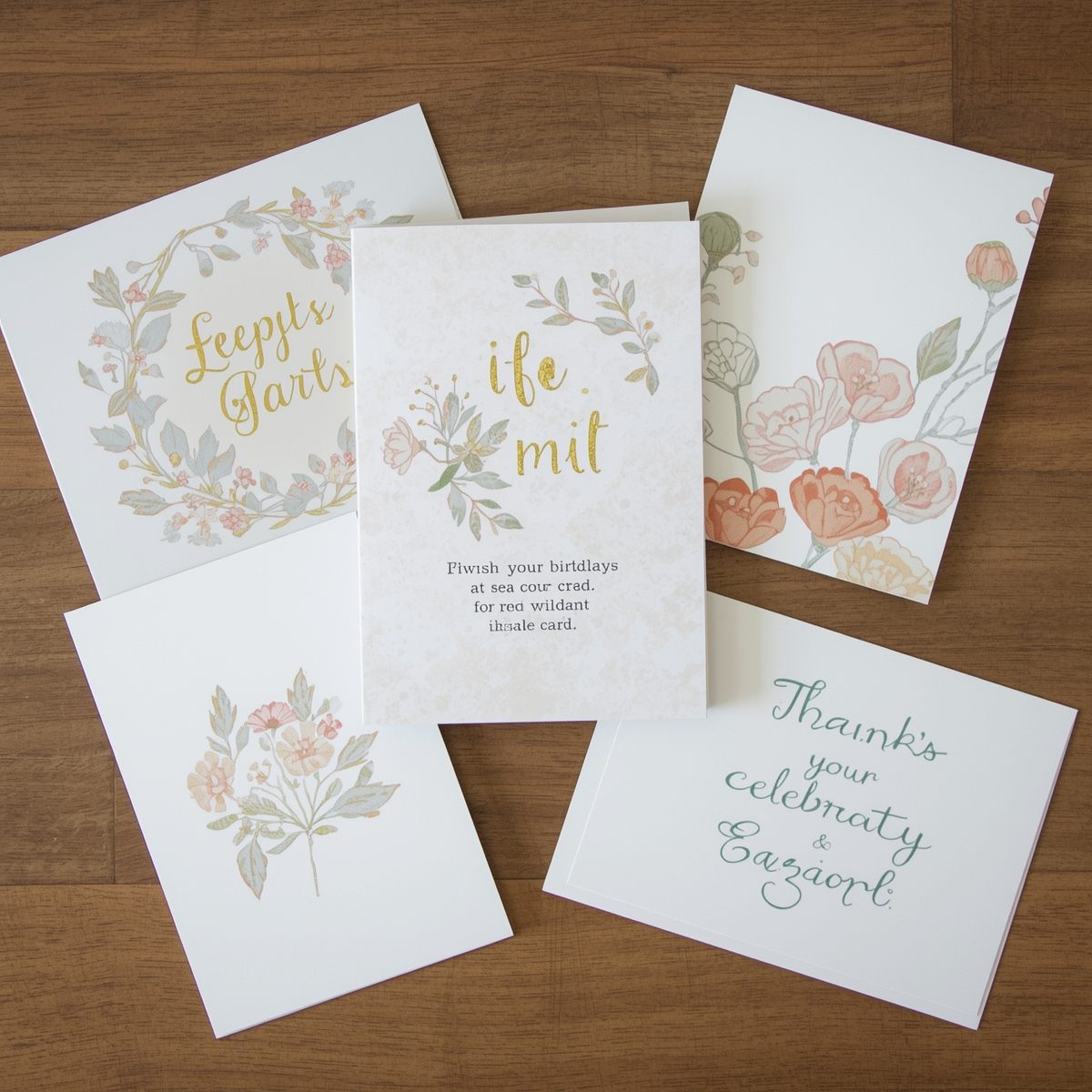 Hand arranging paper goods