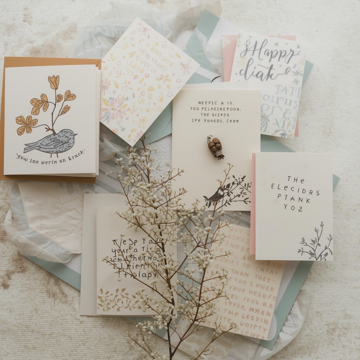 Collection of handmade cards